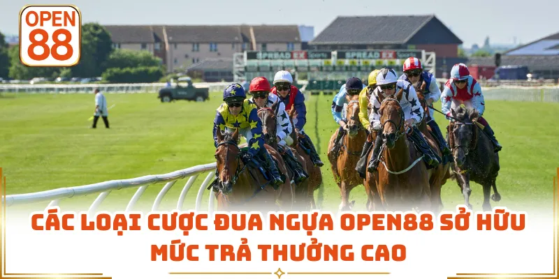 Các loại cược đua ngựa OPEN88 sở hữu mức trả thưởng cao