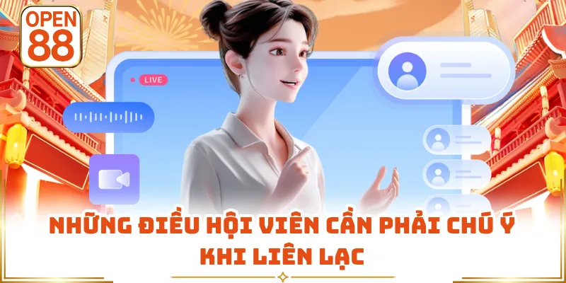 Những điều hội viên cần phải chú ý khi liên lạc